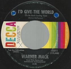 Download Warner Mack - Id Give The World To Be Back Loving You