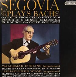 Download Segovia - Segovia Plays Bach