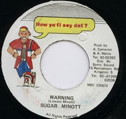 Download Sugar Minott - Warning