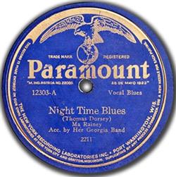 Download Ma Rainey And Her Georgia Band - Night Time Blues Four Day Honory Scat