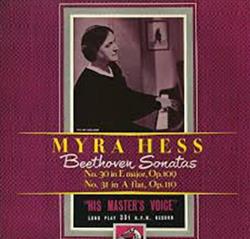 Download Myra Hess - Beethoven Sonata In E Major Op 109 Sonata In A Flat Major Op 110