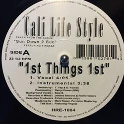 Download Cali Life Style - 1st Thangs 1st