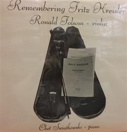 Download Ronald Folsom - Remembering Fritz Kreisler
