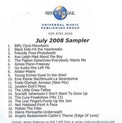 Download Various - July 2008 Sampler