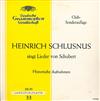 escuchar en línea Heinrich Schlusnus - Heinrich Schlusnus Singt Lieder Von Schubert