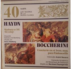 Download Haydn Boccherini - Sinfonia Nº101 El Reloj Concierto En Si Bemol Mayor Para Violoncello