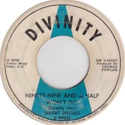 Download The Wright Specials - Ninety Nine And A Half Wont Do