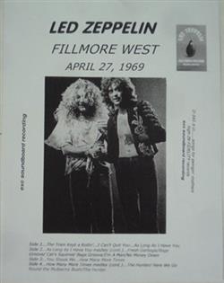 Download Led Zeppelin - Fillmore West April 27 1969