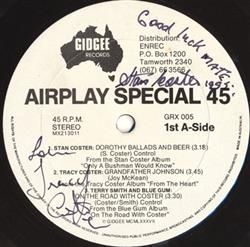 Download Stan Coster Tracy Coster Terry Smith And Blue Gum - Airplay Special 45