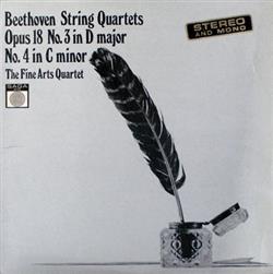 Download Beethoven The Fine Arts Quartet - String Quartets Opus 18 No 3 In D Major No 4 In C Minor