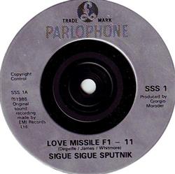 Download Sigue Sigue Sputnik - Love Missile F1 11 Silver Injection Labels