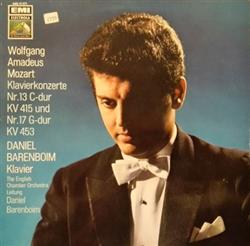 Download Mozart Daniel Barenboim, The English Chamber Orchestra - Klavierkonzerte No13 C Dur K415 No17 G Dur K453