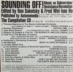 Download Various - Sounding Off Music As SubversionResistanceRevolution