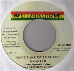 Download Tanya Stephens & Sizzla - Dont Take My Love For Granted