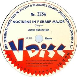 Download Artur Rubinstein - Nocturne In F Sharp Major Ritual Fire Dance
