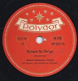 Download Helmut Zacharias Mit Seinen Verzauberten Geigen - Boogie Für Geige Fiddlers Boogie