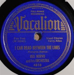 Download Red Norvo And His Orchestra - I Can Read Between The Lines Yours For A Song