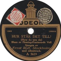 Download Ernst Rolf - Hur Står Det Till Minns Du Vad Du Sa