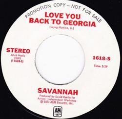 Download Savannah - Love You Back To Georgia