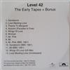 Level 42 - The Early Tapes Bonus