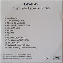 Download Level 42 - The Early Tapes Bonus