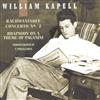 ouvir online Rachmaninoff Shostakovich William Kapell - Concerto No 2 Rhapsody On A Theme By Paganini 3 Preludes