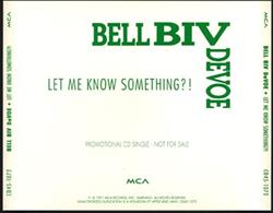 Download Bell Biv Devoe - Let Me Know Something