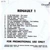 lyssna på nätet Various - Renault 1
