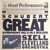 télécharger l'album Schubert Szell, The Cleveland Orchestra - Symphony No 9 In C Major Great