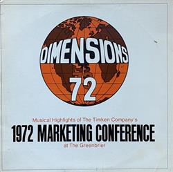 Download Unknown Artist - Dimensions 72