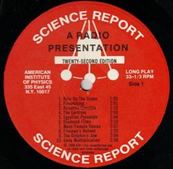 Download Unknown Artist - Science Report A Radio Presentation Twenty Second Edition