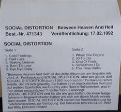 Download Social Distortion - Between Heaven And Hell