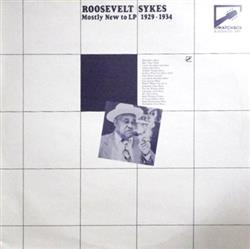 Download Roosevelt Sykes - Mostly New To LP 1929 1934