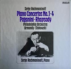 Download Serge Rachmaninoff, Ormandy Stokowski, Philadelphia Orchestra - Piano Concertos No 1 4 Paganini Rhapsody