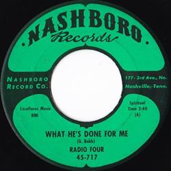 Download Radio Four - Whats Hes Done For Me Whisper To Jesus