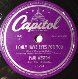 Download Paul Weston And His Orchestra - I Only Have Eyes For You Deep Purple