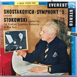 Download Leopold Stokowski, The Stadium Symphony Orchestra Of New York, Dmitri Shostakovich - Symphony No 5