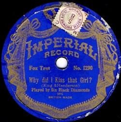 Download Six Black Diamonds, Roseland Dance Orchestra - Why Did I Kiss That Girl Hula Lou