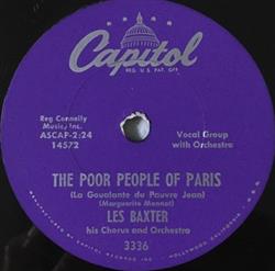 Download Les Baxter His Chorus And Orchestra - The Poor People Of Paris La Goualante Du Pauvre Jean