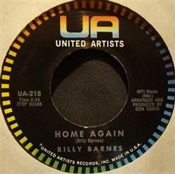 Download Billy Barnes - Home Again I Wish I Didnt Love You So