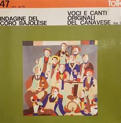 Download Il Coro Bajolese - Voci E Canti Originali Del Canavese N 1