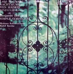 Download Moscow Chamber Orchestra - Luigi Boccherini Nachtmusik Von Madrid Sinfonie Es Dur Benjamin Britten Simple Symphonie