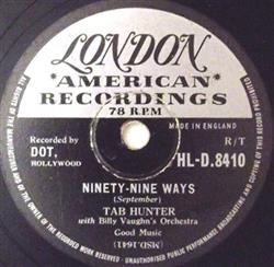 Download Tab Hunter With Billy Vaughn's Orchestra - Ninety Nine Ways Dont Get Around Much Any More