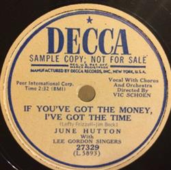 Download June Hutton - Tear Drops From My Eyes If Youve Got The Money Ive Got The Time