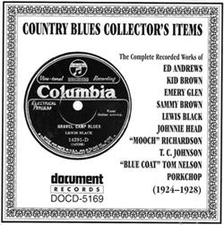 Download Various - Country Blues Collectors Items 1924 1928